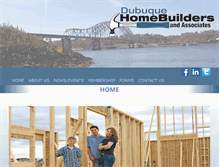 Tablet Screenshot of dubuquehomebuilders.com